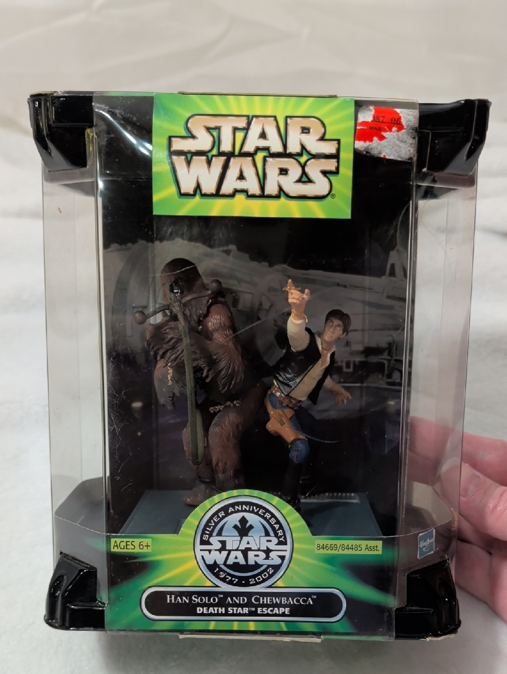Star Wars Silver Anniversary Han Solo And Chewbacca Death Star Escape Figures